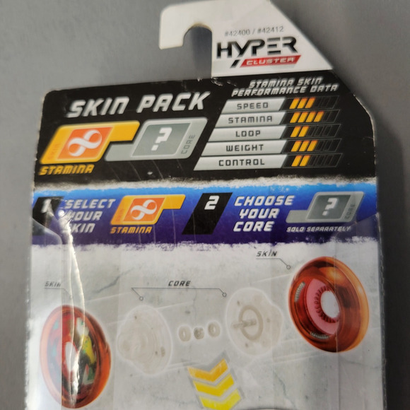 Hyper Cluster Yo-Yo Skin Pack Rolling Stamina Build and Customize Ban Dai Purple - Picture 10 of 12